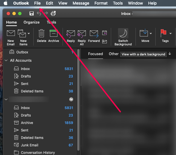 photo resize not available in outlook for mac